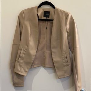 Dynamite Vegan Leather Blazer